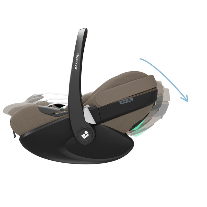 Scaun Auto tip Scoica I-Size Maxi-Cosi PEBBLE 360 PRO2 + Baza Auto FAMILYFIX 360 PRO de la nastere la 15 luni  Twillic Truffle [12]