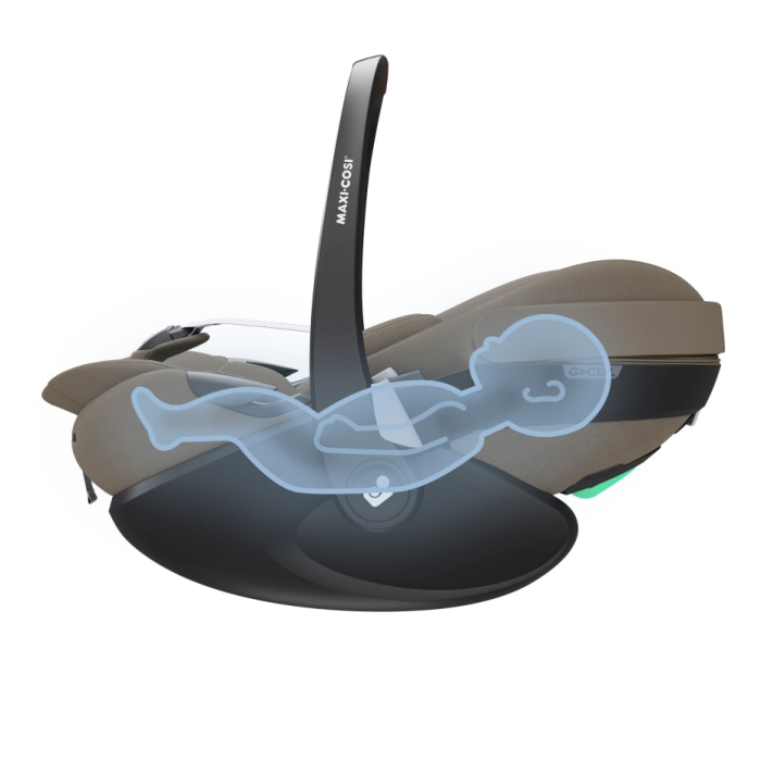 Scaun Auto tip Scoica I-Size Maxi-Cosi PEBBLE 360 PRO2 de la nastere la 15 luni  Twillic Truffle [34]