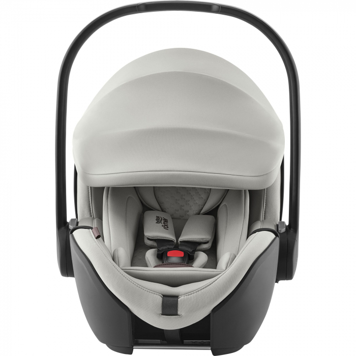 Scaun auto tip scoică pentru copii Britax Römer, reclinabil, 0-15 luni, 40-85 cm, 0-13 kg, BABY-SAFE PRO Linen Grey [1]