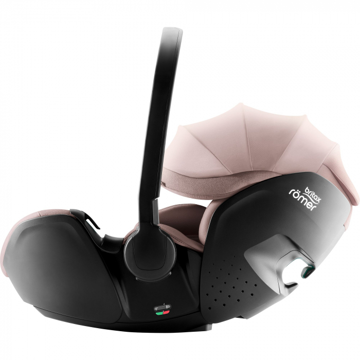 Scaun auto tip scoică pentru copii cu bază ISOFIX inclusă, Britax Römer, reclinabil, 0-15 luni, 40-85 cm, 0-13 kg, BABY-SAFE PRO Dusty Rose [5]