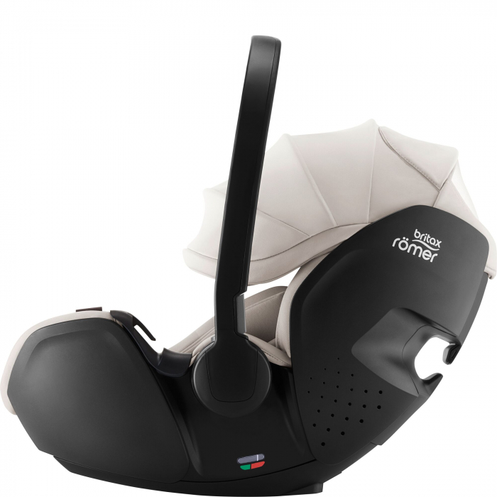Scaun auto tip scoică pentru copii cu bază ISOFIX inclusă, Britax Römer, reclinabil, 0-15 luni, 40-85 cm, 0-13 kg, BABY-SAFE PRO Soft Taupe [6]
