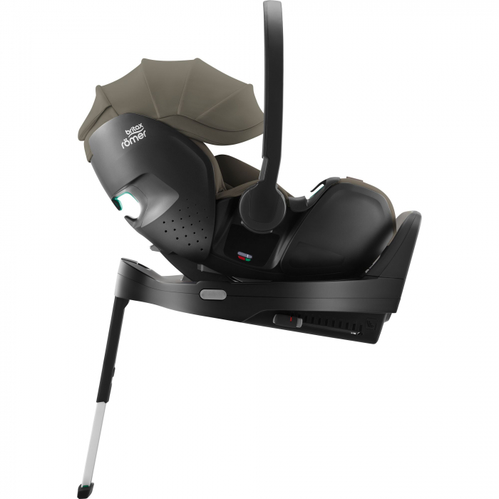 Scaun auto tip scoică pentru copii cu bază ISOFIX inclusă, Britax Römer, reclinabil, 0-15 luni, 40-85 cm, 0-13 kg, BABY-SAFE PRO Urban Olive [2]