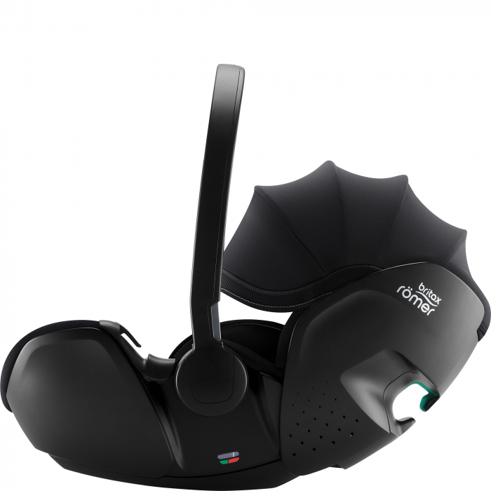 Scaun auto tip scoică pentru copii cu baza ISOFIX inclusă, Britax Römer, reclinabilă, 0-15 luni, 40-85 cm, 0-13 kg, BABY-SAFE 5Z2, atlantic green, Galaxy Black Greensense [4]