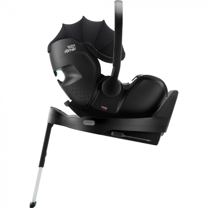 Scaun auto tip scoică pentru copii cu baza ISOFIX inclusă, Britax Römer, reclinabilă, 0-15 luni, 40-85 cm, 0-13 kg, BABY-SAFE 5Z2, atlantic green, Galaxy Black Greensense [5]