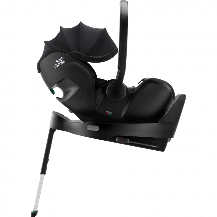 Scaun auto tip scoică pentru copii cu baza ISOFIX inclusă, Britax Römer, reclinabilă, 0-15 luni, 40-85 cm, 0-13 kg, BABY-SAFE 5Z2, atlantic green, Galaxy Black Greensense [6]