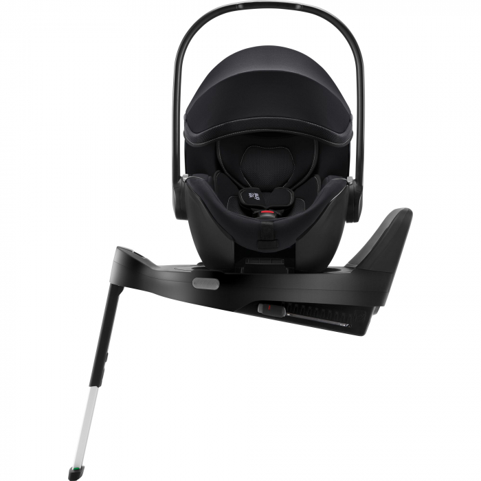 Scaun auto tip scoică pentru copii cu baza ISOFIX inclusă, Britax Römer, reclinabilă, 0-15 luni, 40-85 cm, 0-13 kg, BABY-SAFE 5Z2, atlantic green, Galaxy Black Greensense [7]