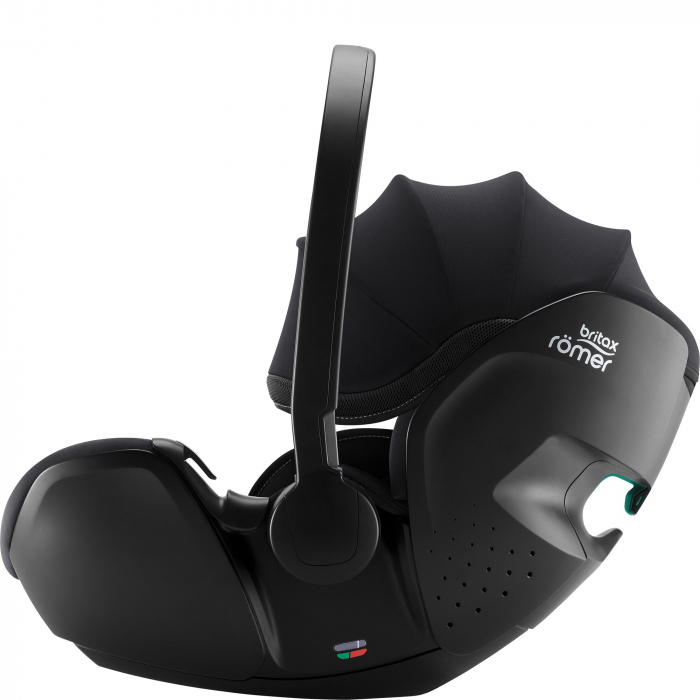 Scaun auto tip scoică pentru copii cu baza ISOFIX inclusă, Britax Römer, reclinabilă, 0-15 luni, 40-85 cm, 0-13 kg, BABY-SAFE 5Z2, atlantic green, Galaxy Black Greensense [3]