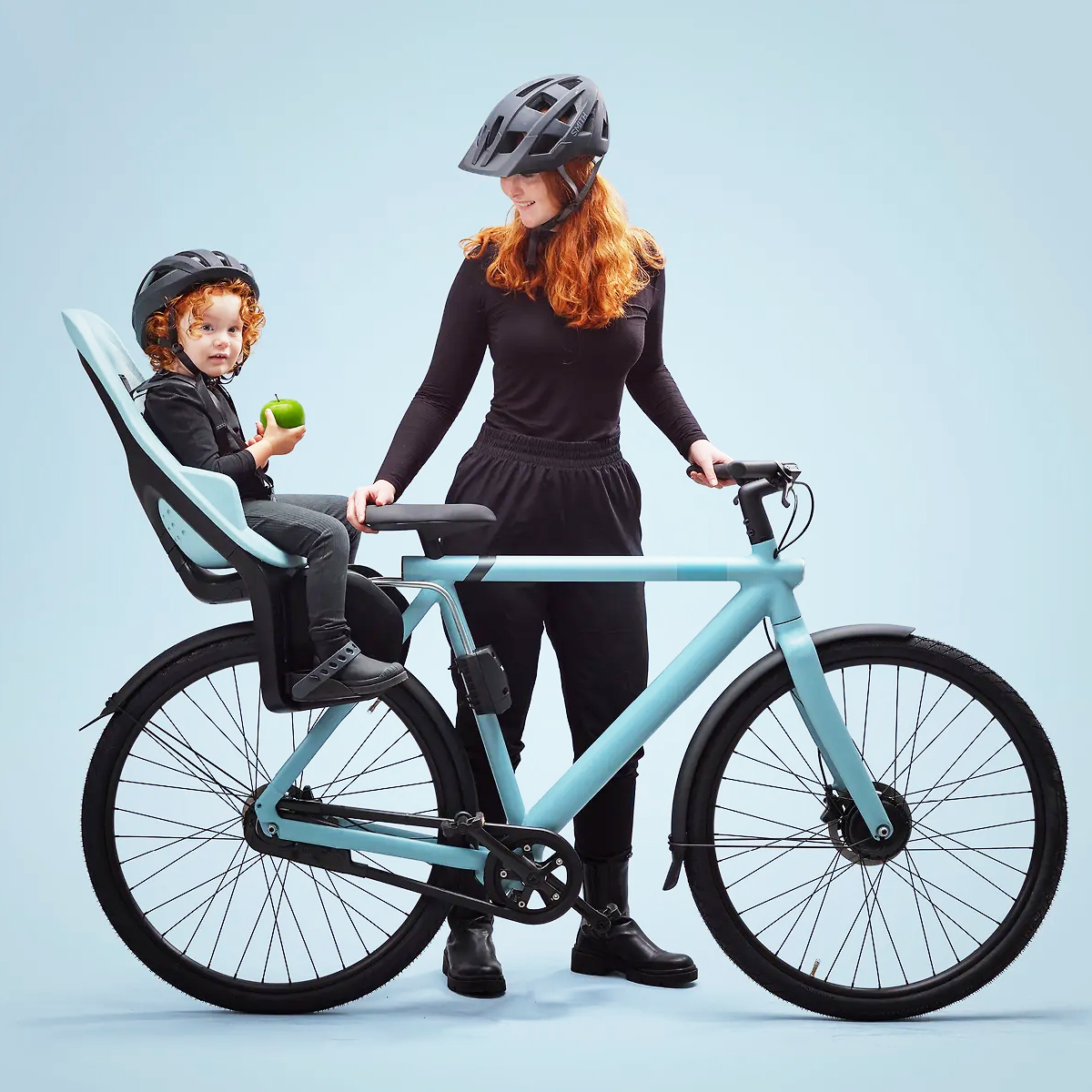 Scaun pentru copii, cu montare pe bicicleta in spate - Thule Yepp 2 Maxi Frame mounted, Alaska Blue [5]