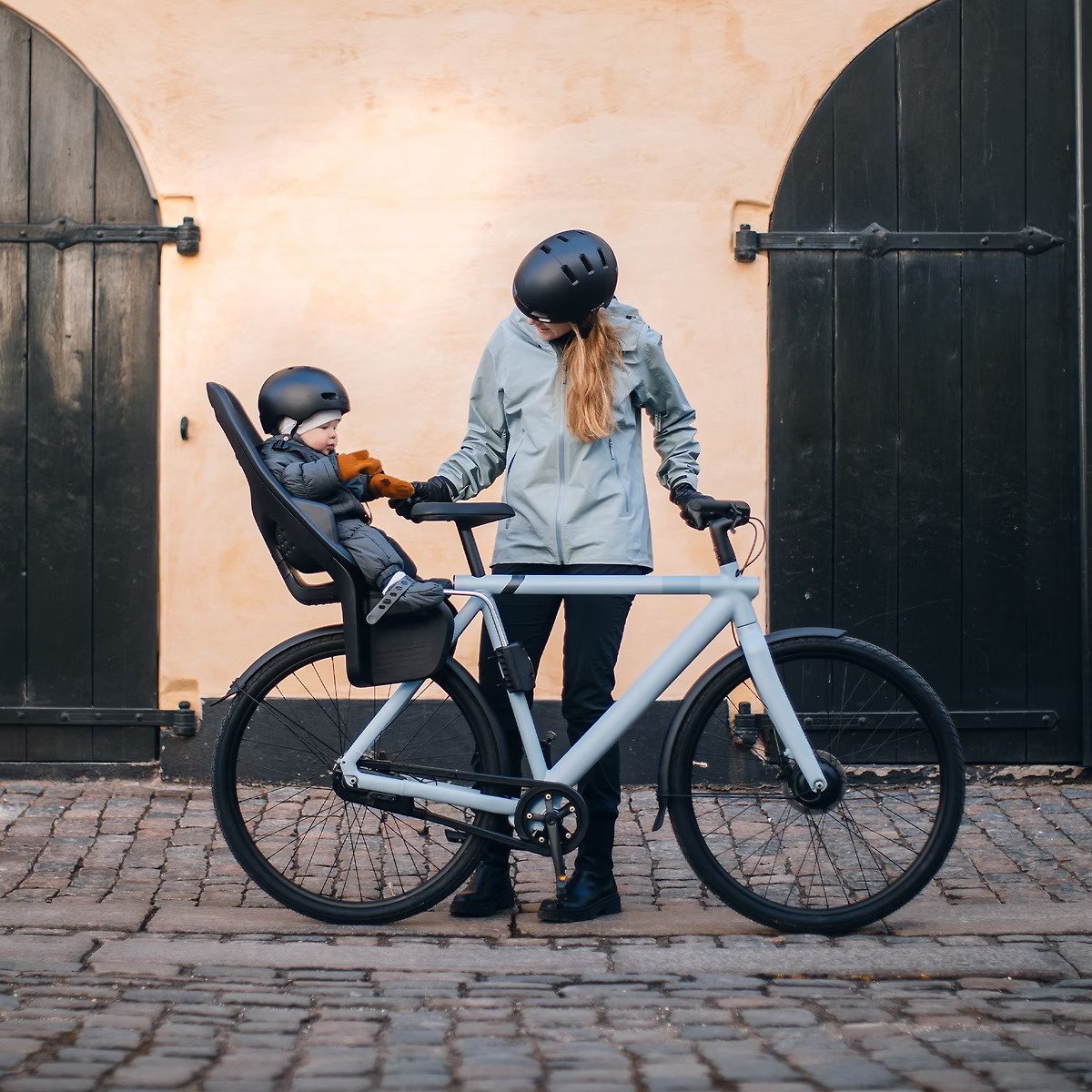 Scaun pentru copii, cu montare pe bicicleta in spate - Thule Yepp 2 Maxi Frame mounted, Fennel Tan [4]