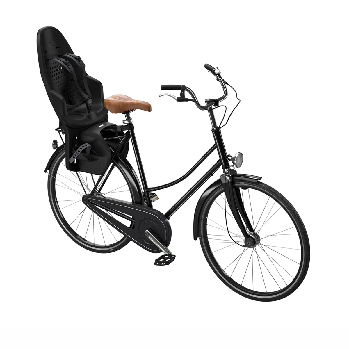 Scaun pentru copii, Thule Yepp 2 Maxi Midnight Black Rack mounted, cu montare pe bicicleta in spate [4]