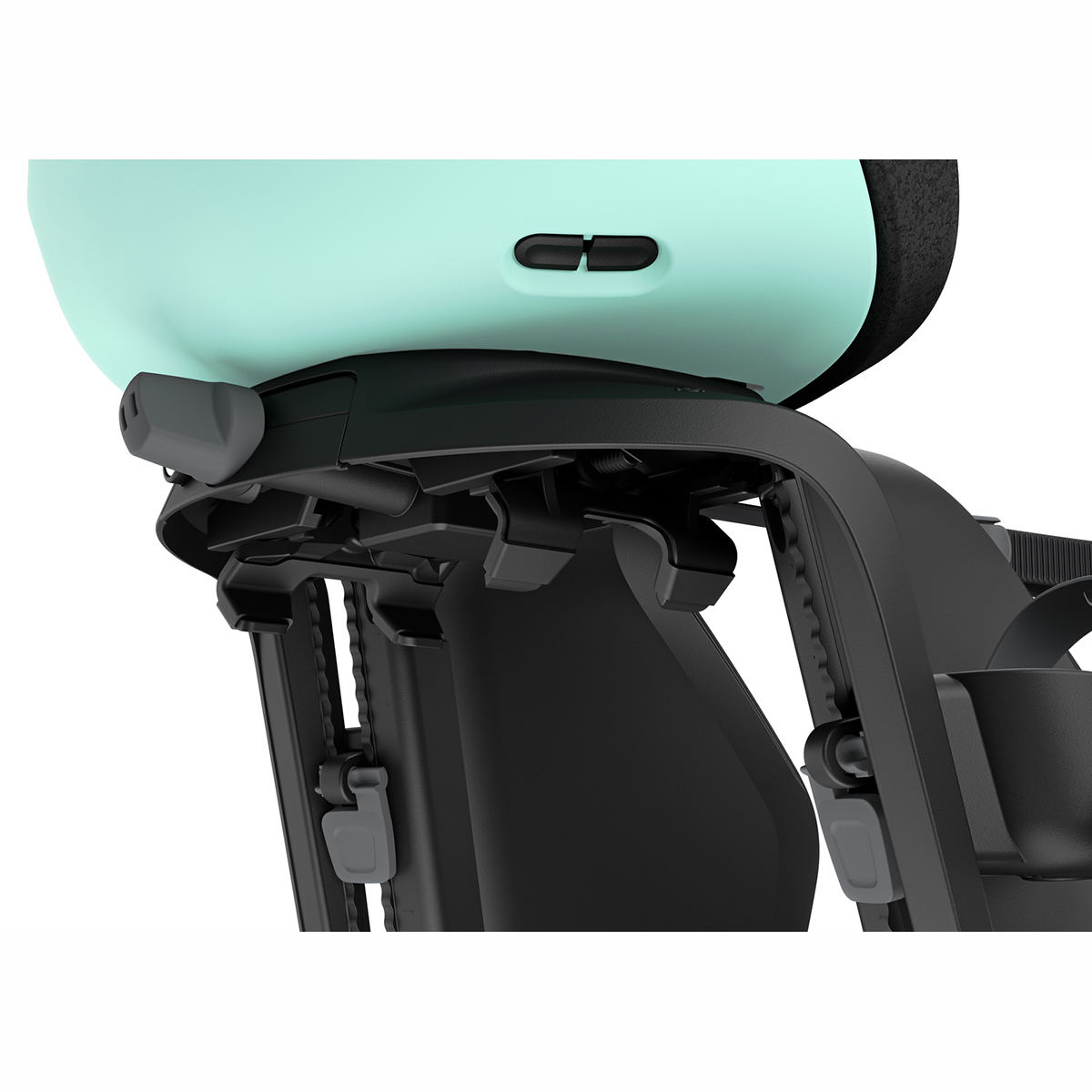 Scaun pentru copii, Thule Yepp Nexxt 2 Maxi Mint Green Rack mounted, cu montare pe bicicleta in spate [4]