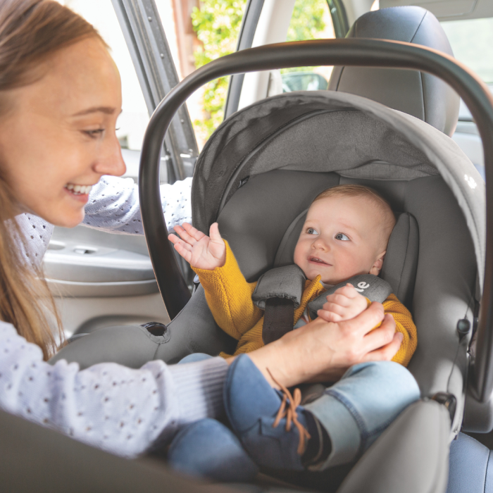 Scoica auto i-Snug 2 cu tetiera reglabila, 40-75 cm, Cashew, testata ADAC si certificata R129 [4]