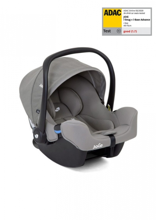 Scoica auto JOIE i-size i-Snug Gray Flannel, nastere - 75 cm [3]