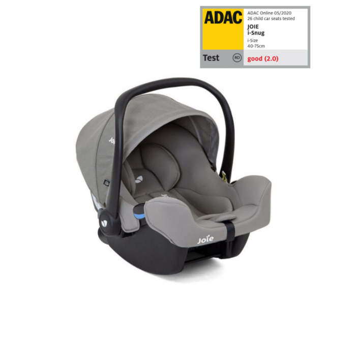 Scoica auto JOIE i-size i-Snug Gray Flannel, nastere - 75 cm [6]