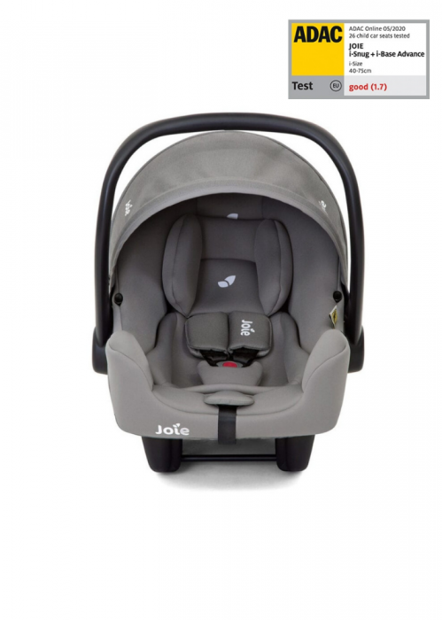 Scoica auto JOIE i-size i-Snug Gray Flannel, nastere - 75 cm [2]