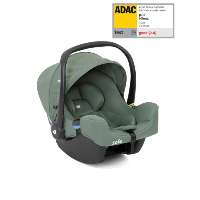 Joie - Scoica auto i-Snug 2 cu tetiera reglabila, 40-75 cm, Laurel, testata ADAC si certificata R129 [6]