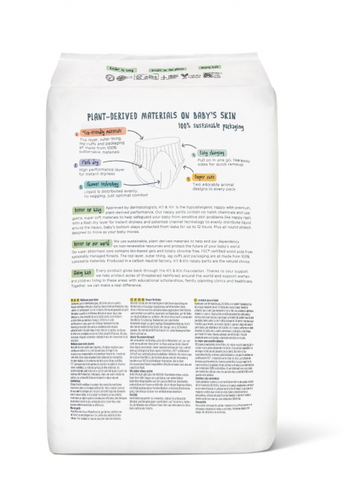 Scutece Hipoalergenice Eco Kit&Kin Chilotel Maxi, Marimea 4, 9-15 kg, 22 buc [2]