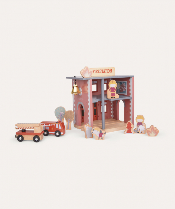 Sectie de pompieri cu figurine de lemn  - Little Dutch - Copie [3]