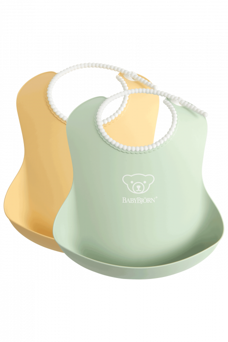 Set 2 bavete, Powder Yellow/ Powder Green [3]