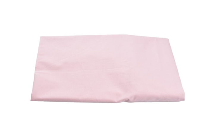Set 2 cearsafuri patut 120x60 cm bumbac 100% alb roz [3]