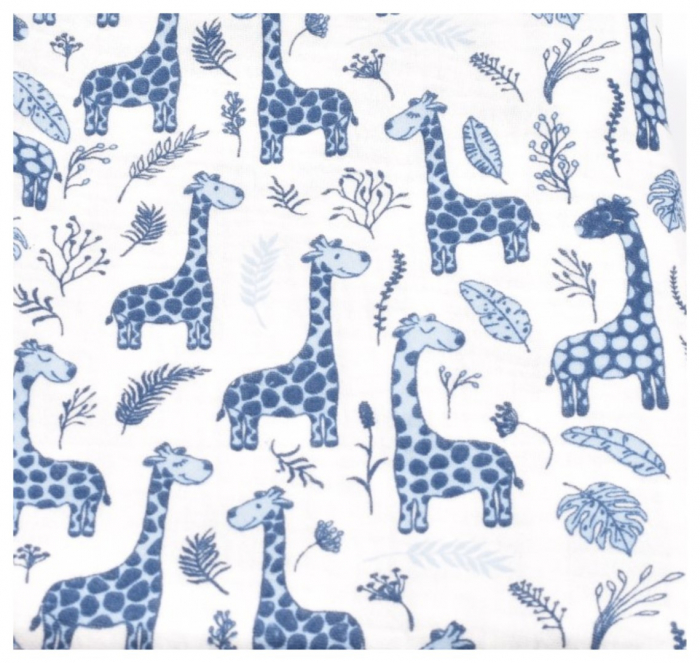 Set 2 museline bumbac model girafe 80x80 cm [3]