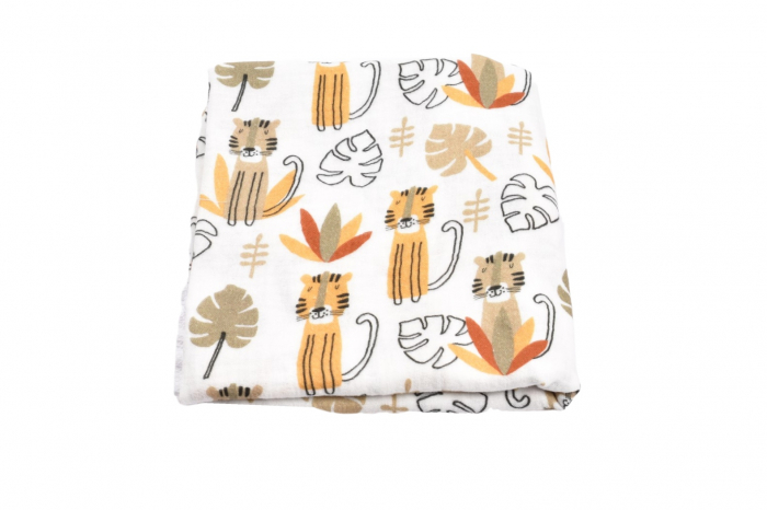 Set 2 museline bumbac model lei in savana 80x80 cm [2]