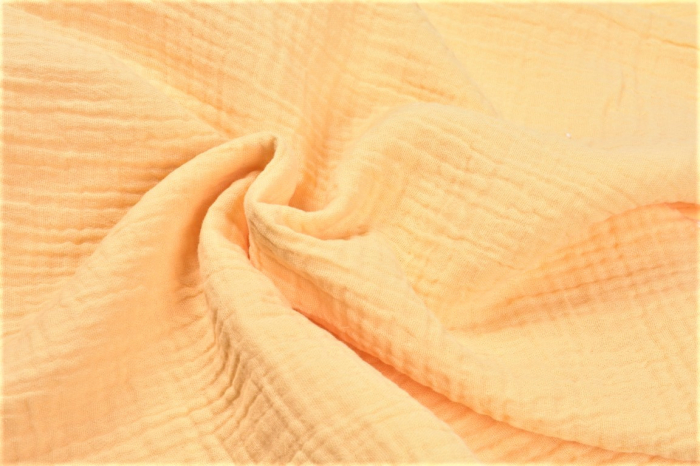 Set 2 museline bumbac organic roz inchis si galben 80x80 cm [4]