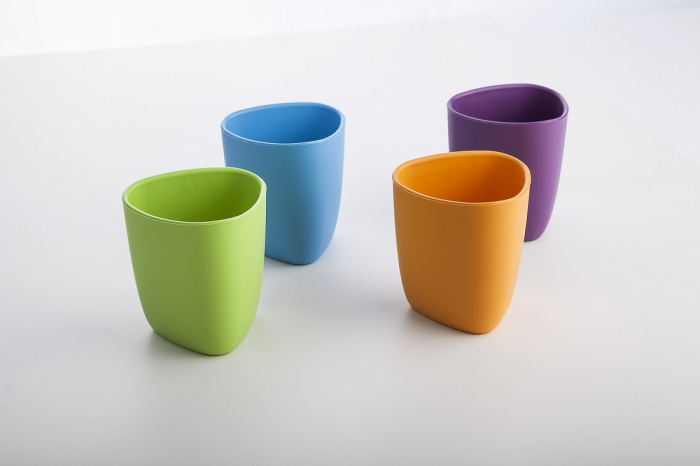 Set 2 pahare, eKoala, BIOplastic, Orange/Purple [4]