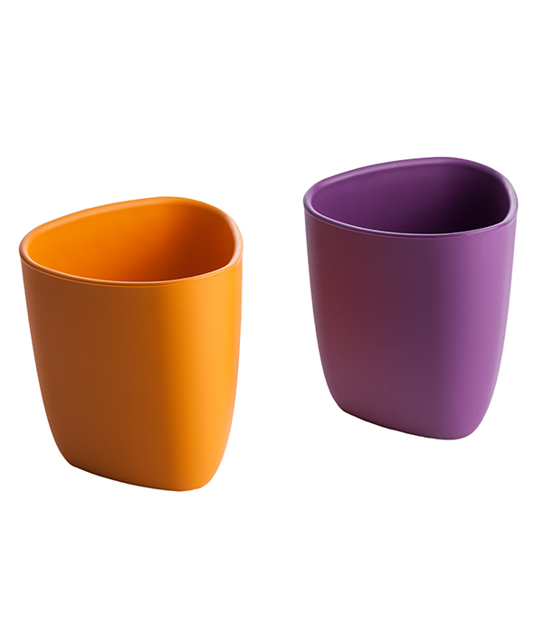 Set 2 pahare, eKoala, BIOplastic, Orange/Purple [2]