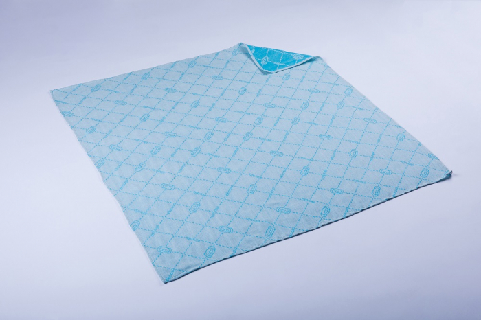 Set 2 Scutece Multifunctionale, 70x70 cm, Casmir vegetal, Blue & Green [2]
