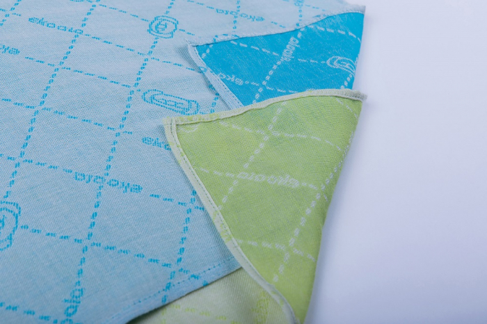 Set 2 Scutece Multifunctionale, 70x70 cm, Casmir vegetal, Blue & Green [6]