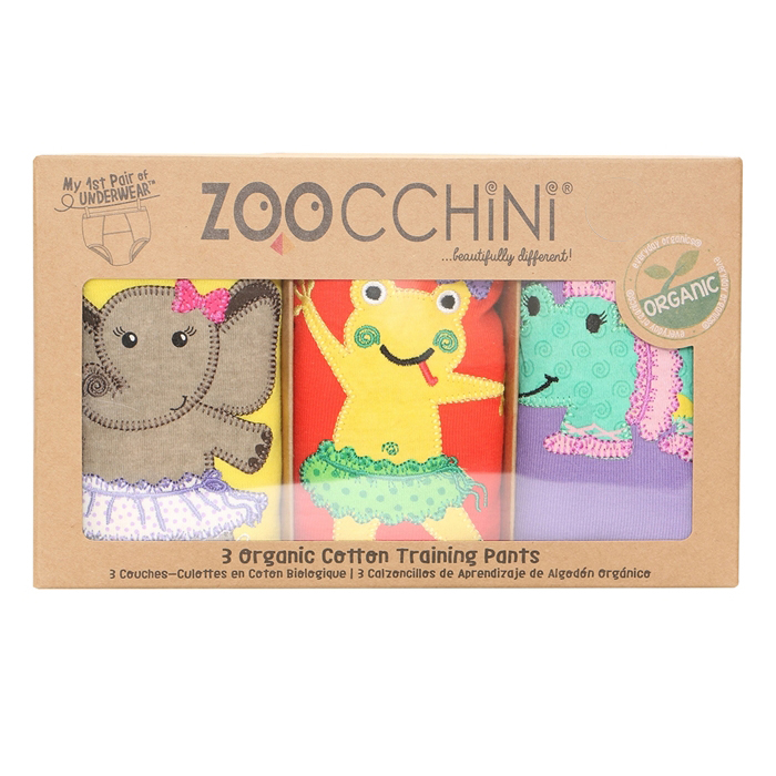 Set 3 Chilotei Antrenament, Zoocchini, Fetita, 3-4 ani, 100% Bumbac Organic, Balerina [2]