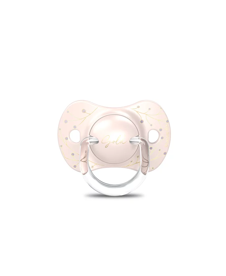 SET BIBERON 270ML + SUZETĂ 0-6M + CLEMĂ ROZ GOLD PREMIUM [3]