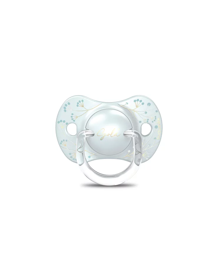 SET BIBERON Suavinex 270ML + SUZETĂ 0-6M + CLEMĂ ALBASTRU GOLD PREMIUM [3]