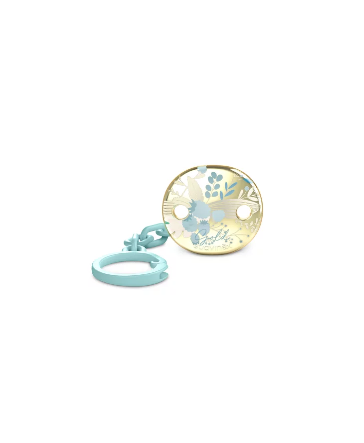 SET BIBERON Suavinex 270ML + SUZETĂ 0-6M + CLEMĂ ALBASTRU GOLD PREMIUM [4]