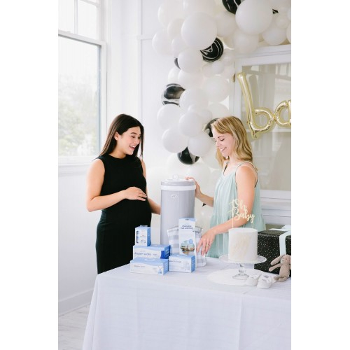 Set cadou- Cos pentru scutece bebelusi   si gentuta de schimbat [4]