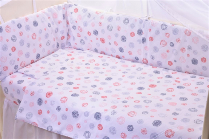 Set complet lenjerie si aparatori patut 60x120 cm Ghemotoace [2]