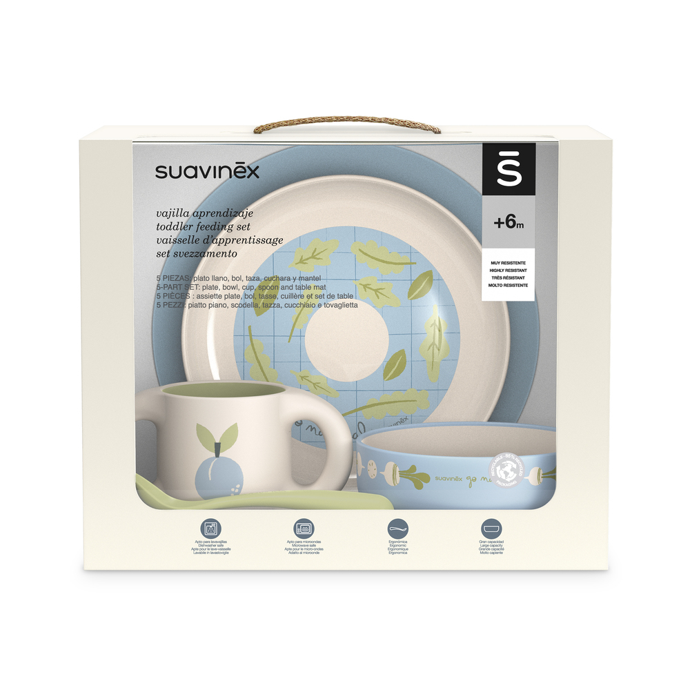 Set de hraire Go Natural, +6 luni, Albastru, Suavinex [4]