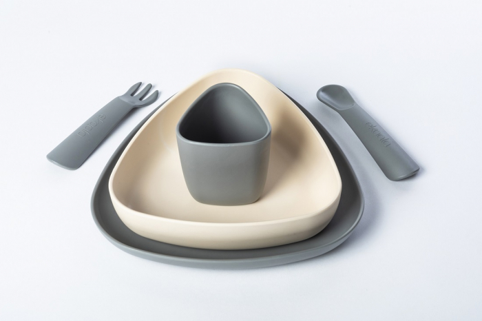Set de masa Prima Pappa, eKoala, BIOplastic,  Grey [6]