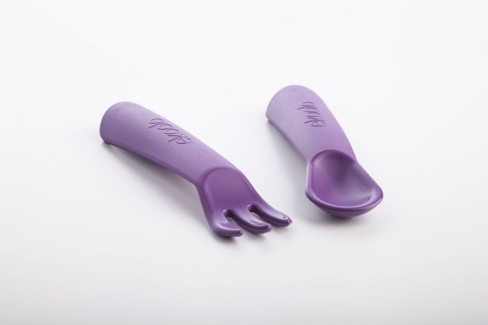 Set lingurita si furculita, eKoala, BIOplastic, Purple [5]