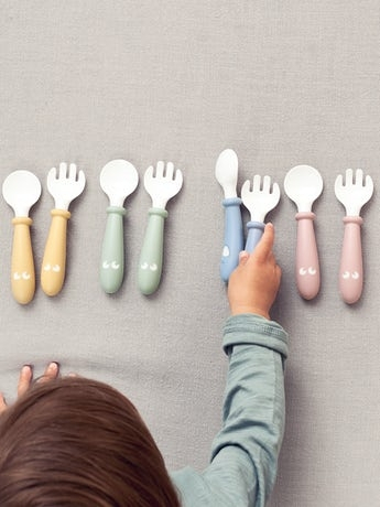  Set Lingurite si Furculite pentru bebelusi (4 bucati), Powder Blue [3]