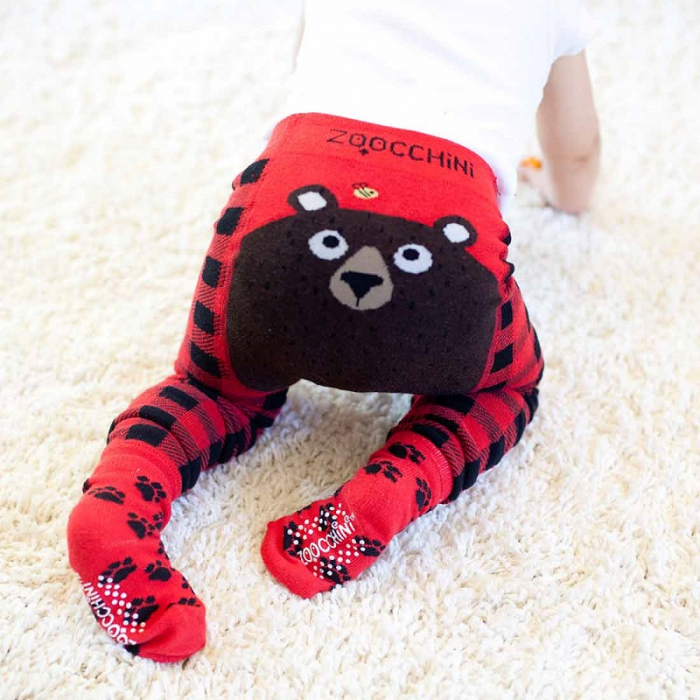 Set pantaloni si soseste antiderapante, Zoocchini, 12-18 Luni â€“ Bear [3]
