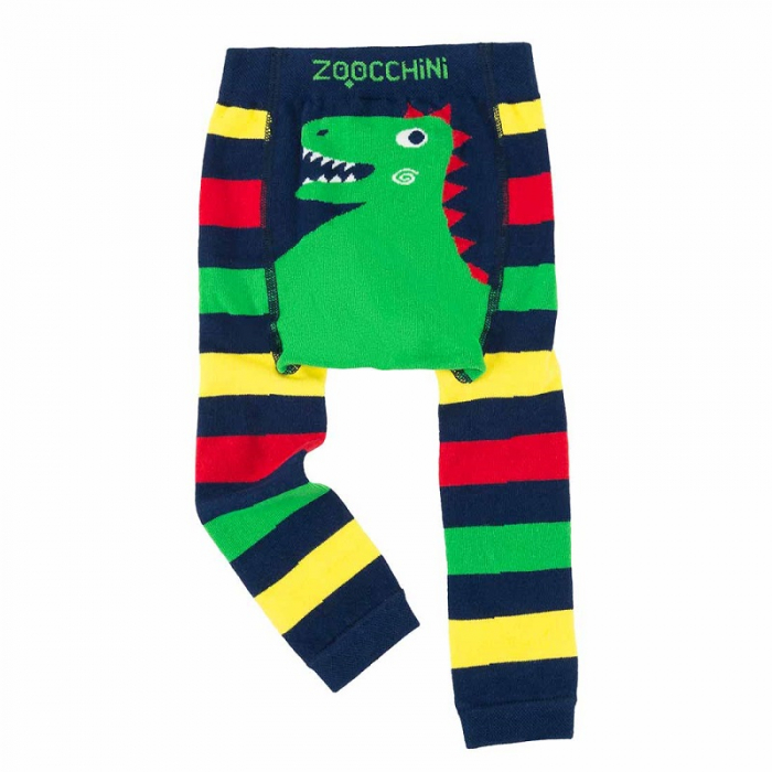 Set pantaloni si soseste antiderapante, Zoocchini, 12-18 Luni â€“ Dino [4]