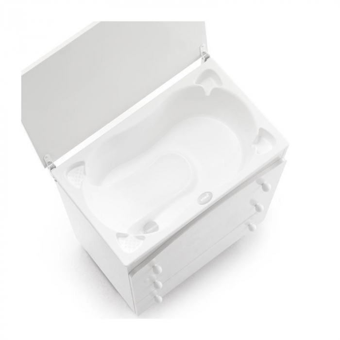 Set pentru camera bebelului Patut si comoda multifuncionala cu salteluta de infasat, cadita detasabila, trei sertare [5]