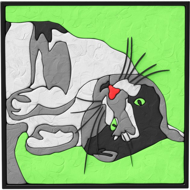 Set pictura 3D cu argila usoara, 30*30cm - CAT [3]