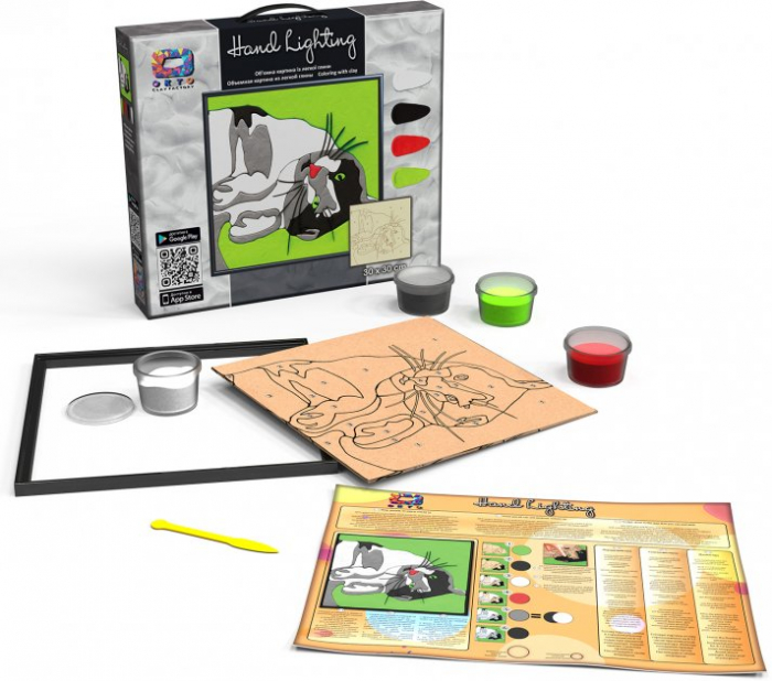 Set pictura 3D cu argila usoara, 30*30cm - CAT [2]