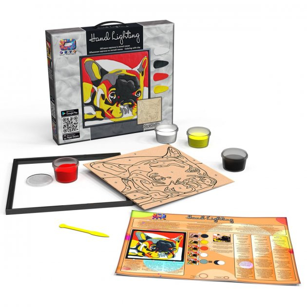 Set pictura 3D cu argila usoara, 30*30cm - DOG [3]