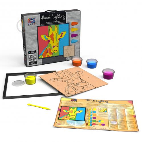 Set pictura 3D cu argila usoara, 30*30cm - GIRAFFE [3]