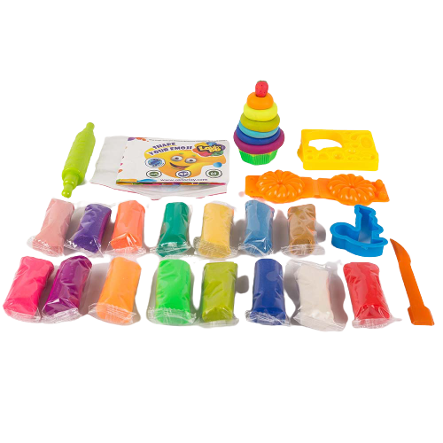 Set plastilina 100% ECO, Lovin'Do - 15 culori, 375gr si accesorii de modelaj - Model 2 [3]
