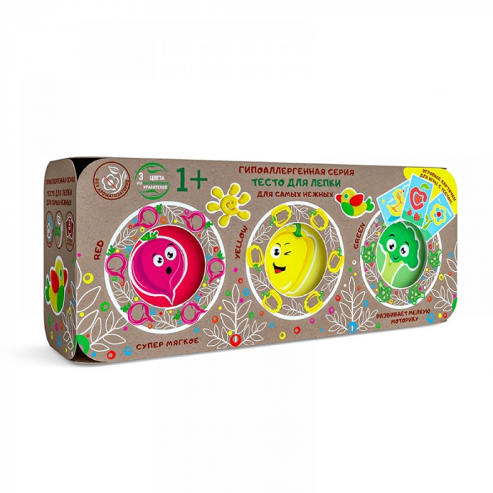 Set plastilina Lovin'Do, 100% ECO, 3 culori - 300g Model 2 [3]